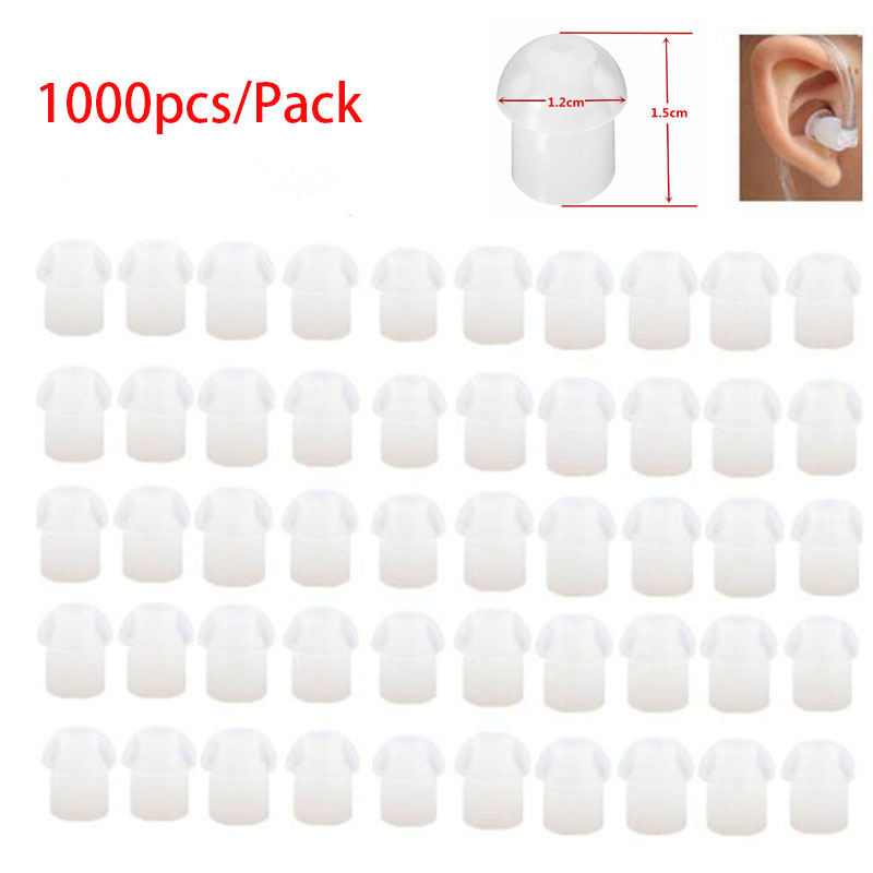 Silicone Ear Tip Replacement - 1000 adet yedek silikon kauçuk mantar