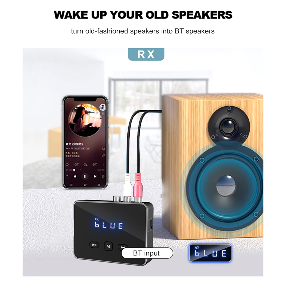 Bluetooth Adapter Receiver - BT 5.4 Verici Alıcı, RCA 3.5mm