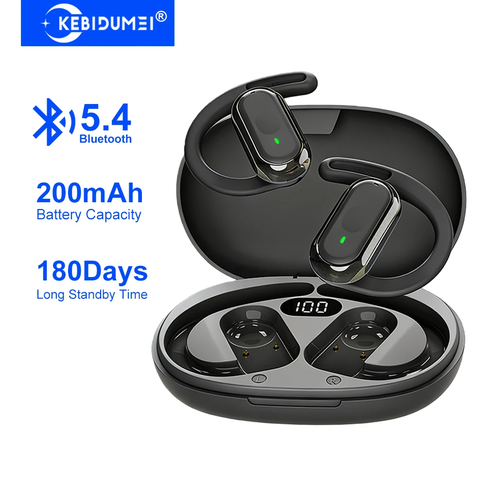 Sports Earphone Hook - KEBIDUMEI Açık Kulak Bluetooth 5.4 Kulaklıklar
