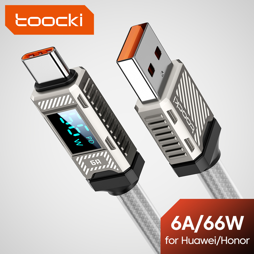 Usb C Earphone - Toocki PD 66W USB C Kablosu