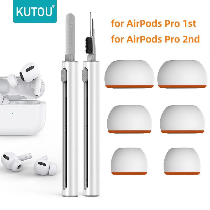 Earphone Foam Tip - KUTOU Airpods için hafızalı köpük kulaklık