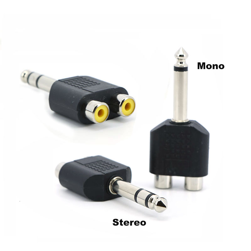 Audio Splitter Y - 6.35mm 6.5 Ses Mono Stereo 1/4