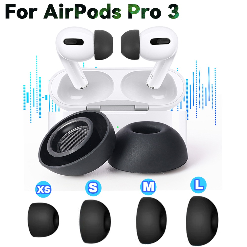 Silicone Ear Tip Replacement - AirPods Pro 3 için Gürültü Azaltma