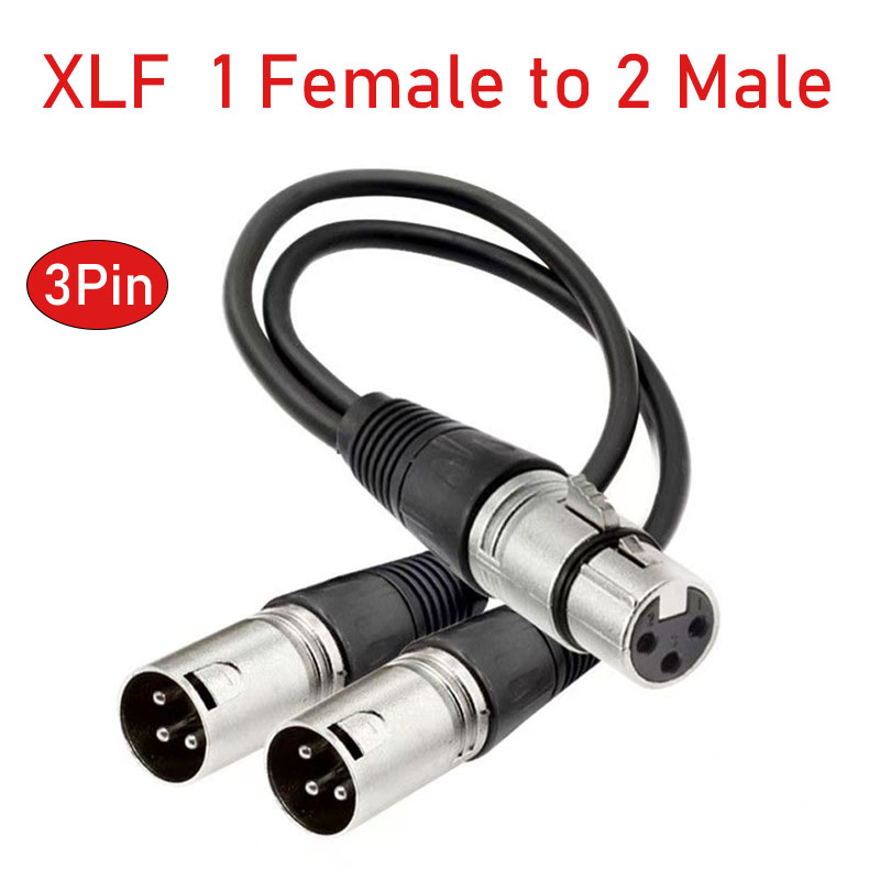 Audio Splitter Y - XLR Splitter Kablosu 3 Pin Dişi