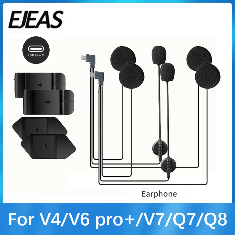 Usb C Earphone - Orijinal kulaklık EJEAS V4PLUS/V6 PRO +