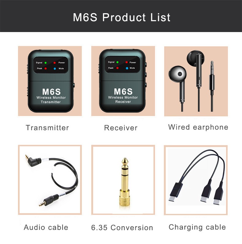 In Ear Monitor Iem - 2.4G Stereo Kablosuz Kulak İçi Monitör