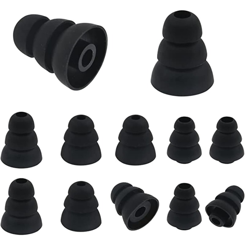 Silicone Ear Tip Replacement - 6 adet S/M/L Boyutlu Gürültü Yalıtımlı