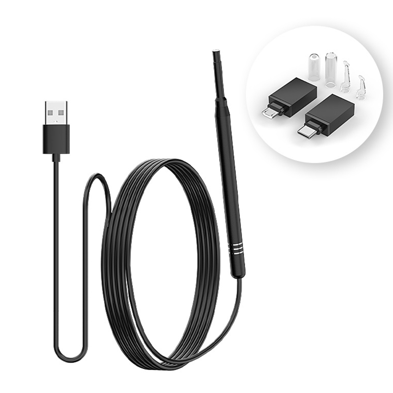 Usb C Earphone - Kulak Temizleme Endoskop Kamera 3in1 Mikro