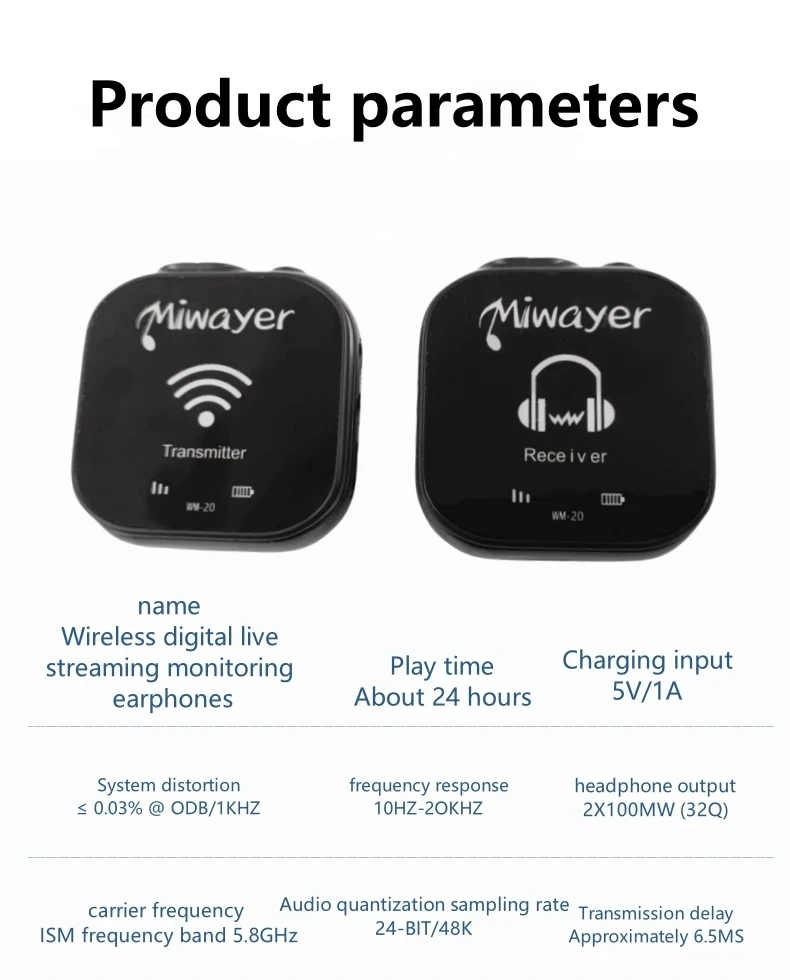 Miwayer WM-20 5.8G Kablosuz Ku - In Ear Monitor Iem incelemesi ve fiyatı