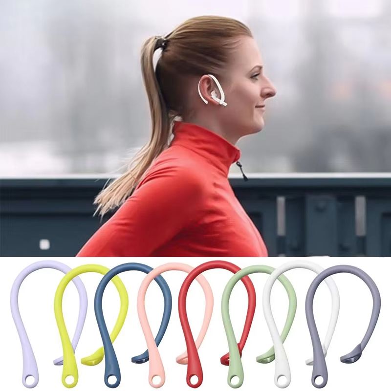 1 çift silikon anti-kayıp sili - Sports Earphone Hook incelemesi ve fiyatı