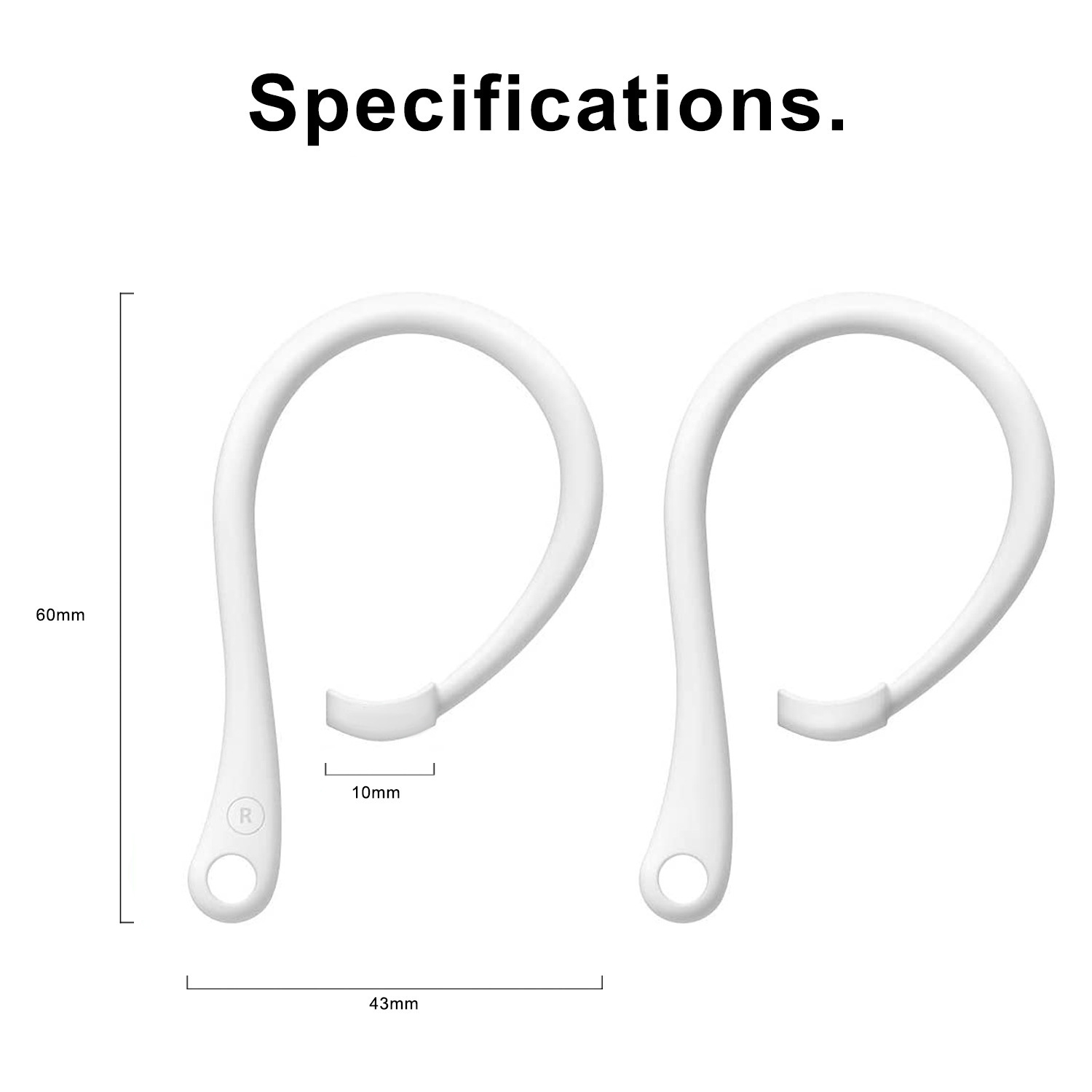 1 çift silikon anti-kayıp sili - Sports Earphone Hook incelemesi ve fiyatı