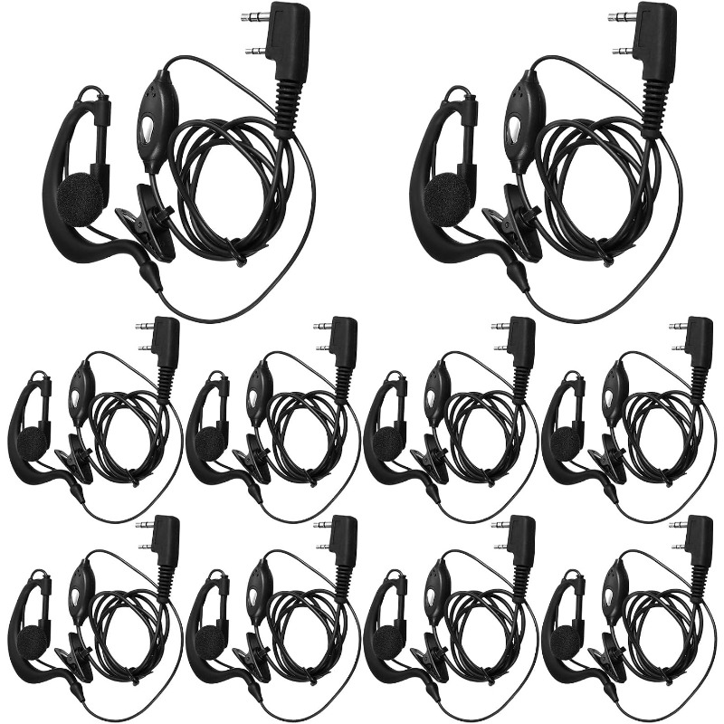 10 adet Walkie Talkie mikrofon - Wired Earphone Mic incelemesi ve fiyatı