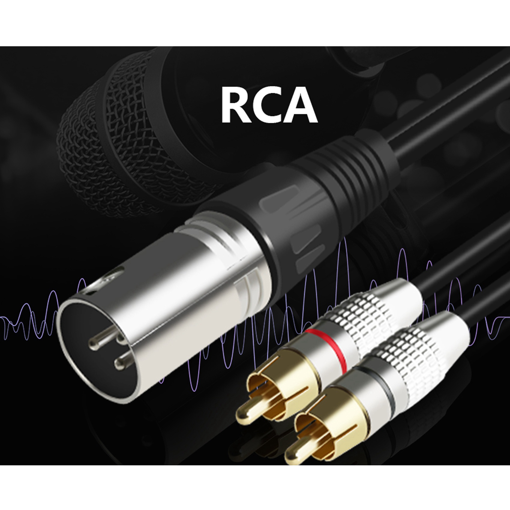 1 XLR erkek 2 RCA erkek tak St - Audio Splitter Y incelemesi ve fiyatı