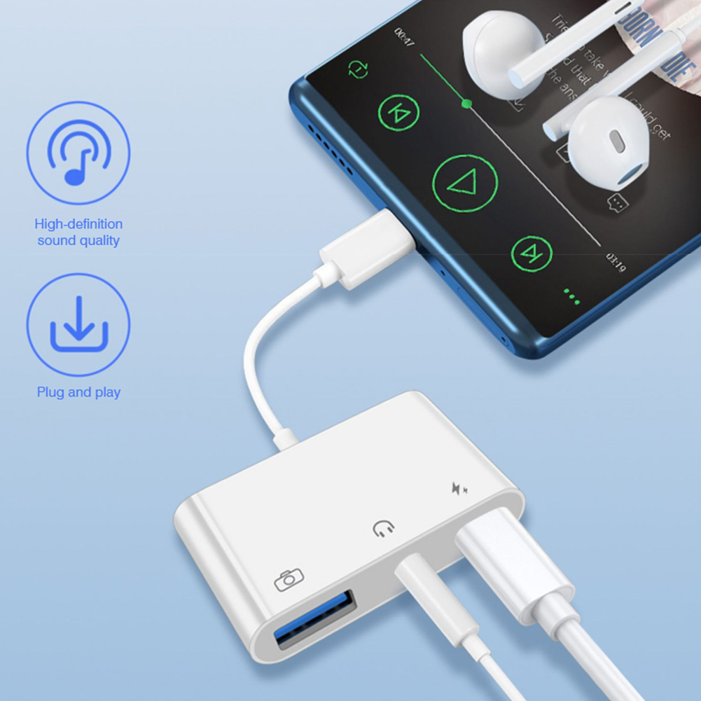 3'ü 1 Arada Tip C - 3.5mm Jack - Earphone Splitter Jack incelemesi ve fiyatı