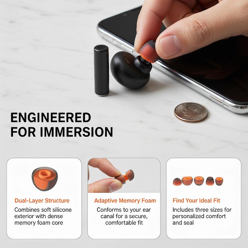 ❤️   2 adet hafızalı köpük kul - Earphone Foam Tip incelemesi ve fiyatı